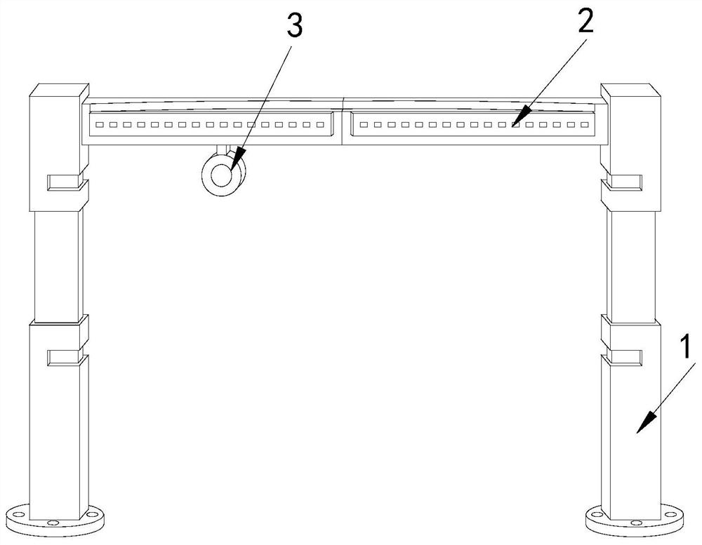 Height limiting equipment for bridge construction