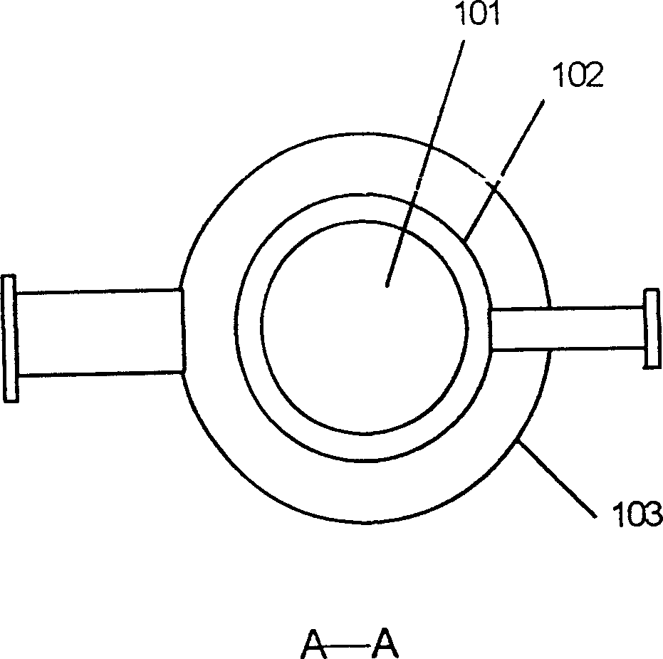 Auxiliarily burning reactor and its application in vapor process of preparing nano SiO2