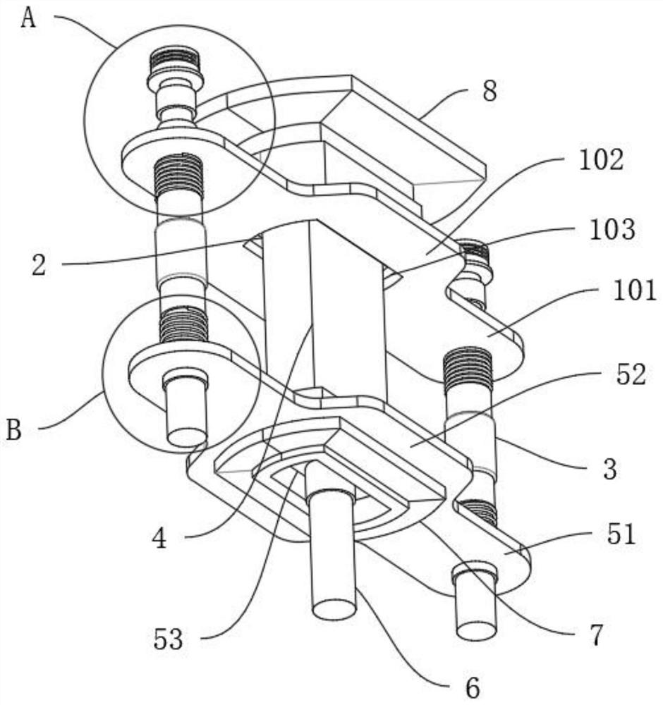 Warm forging deep hole extrusion die