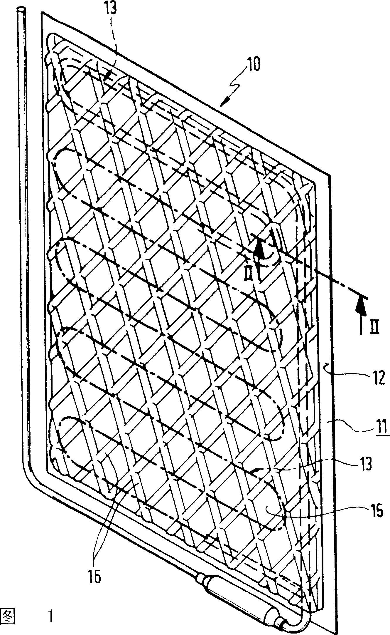 Evaporator for household refrigerator