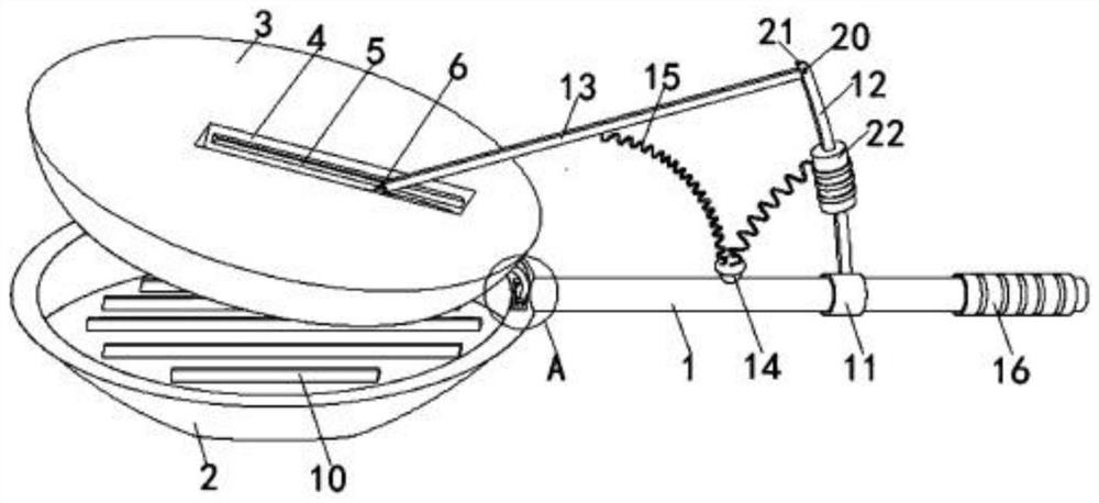 Medicine grinding spoon and using method