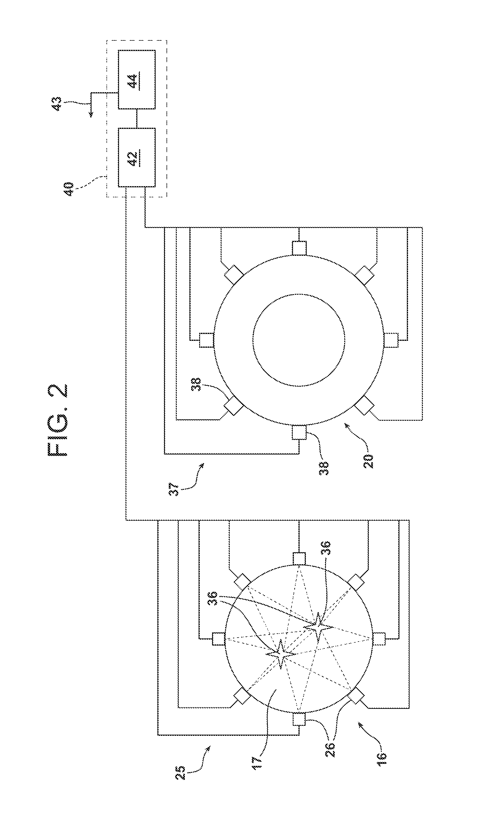 Temperature measurement in a gas turbine engine combustor