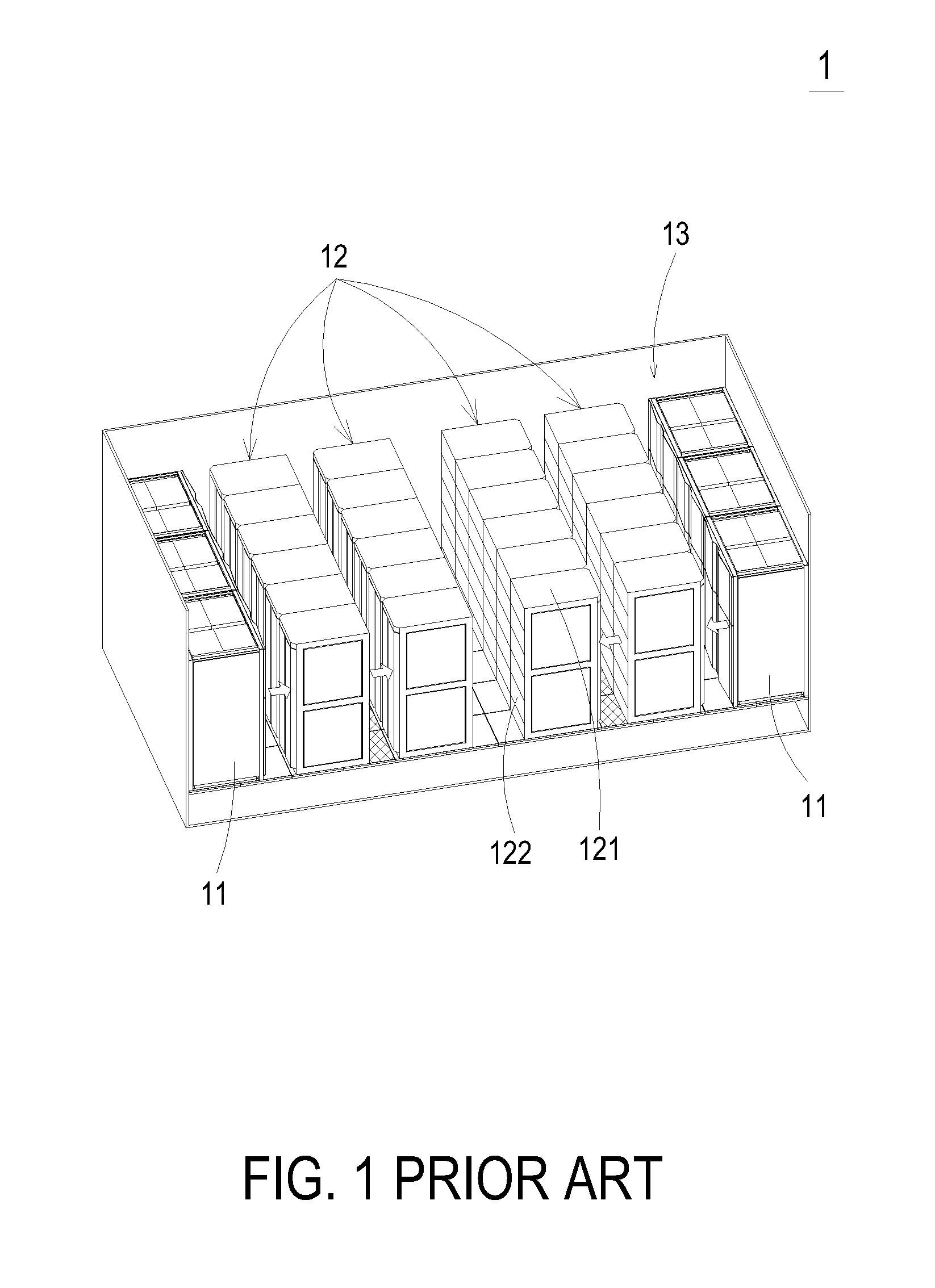 Data center and its configuration arrangements and configuration units of electronic device assemblies and air conditioners