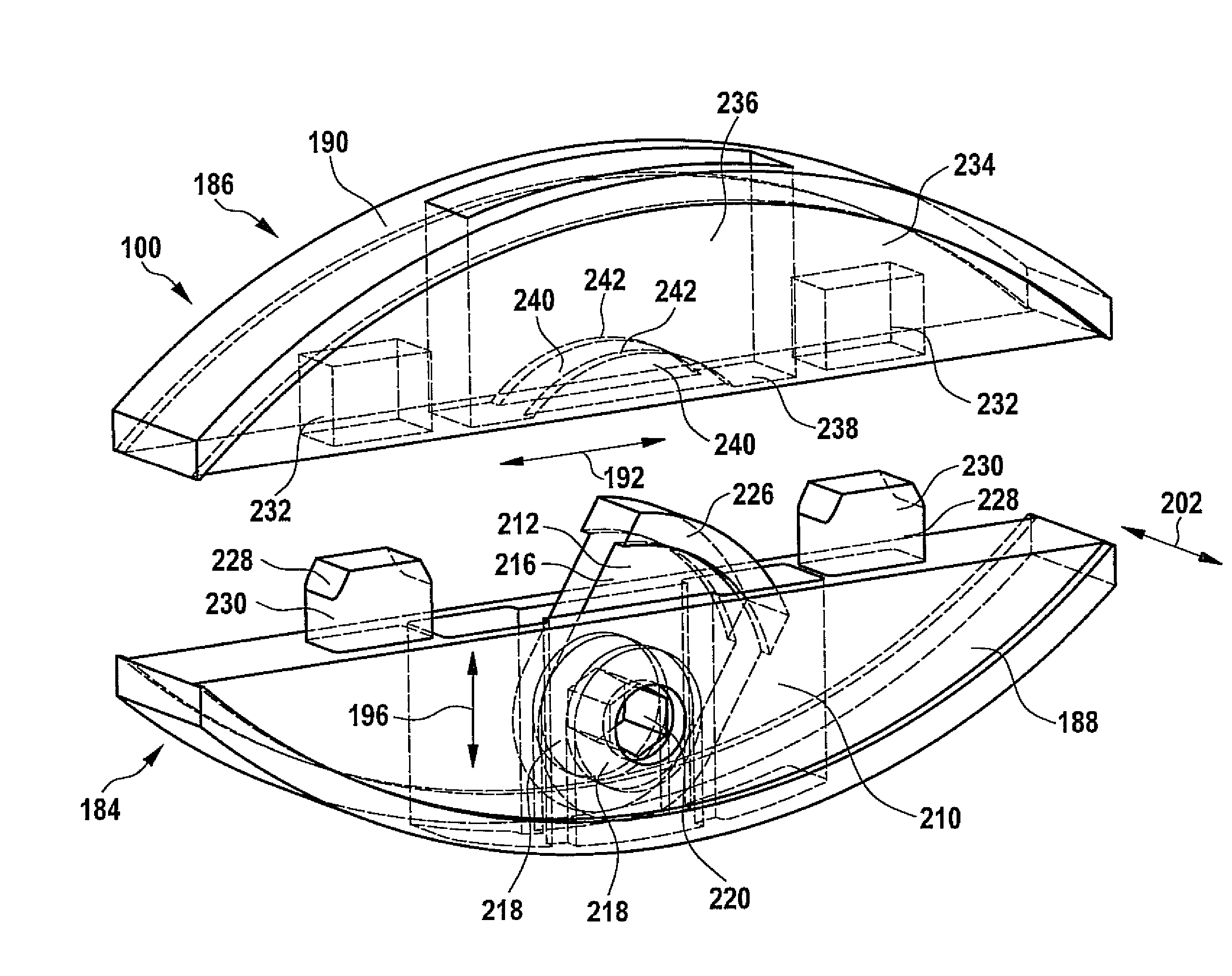 Connecting means and method of producing a connection between a first component and a second component