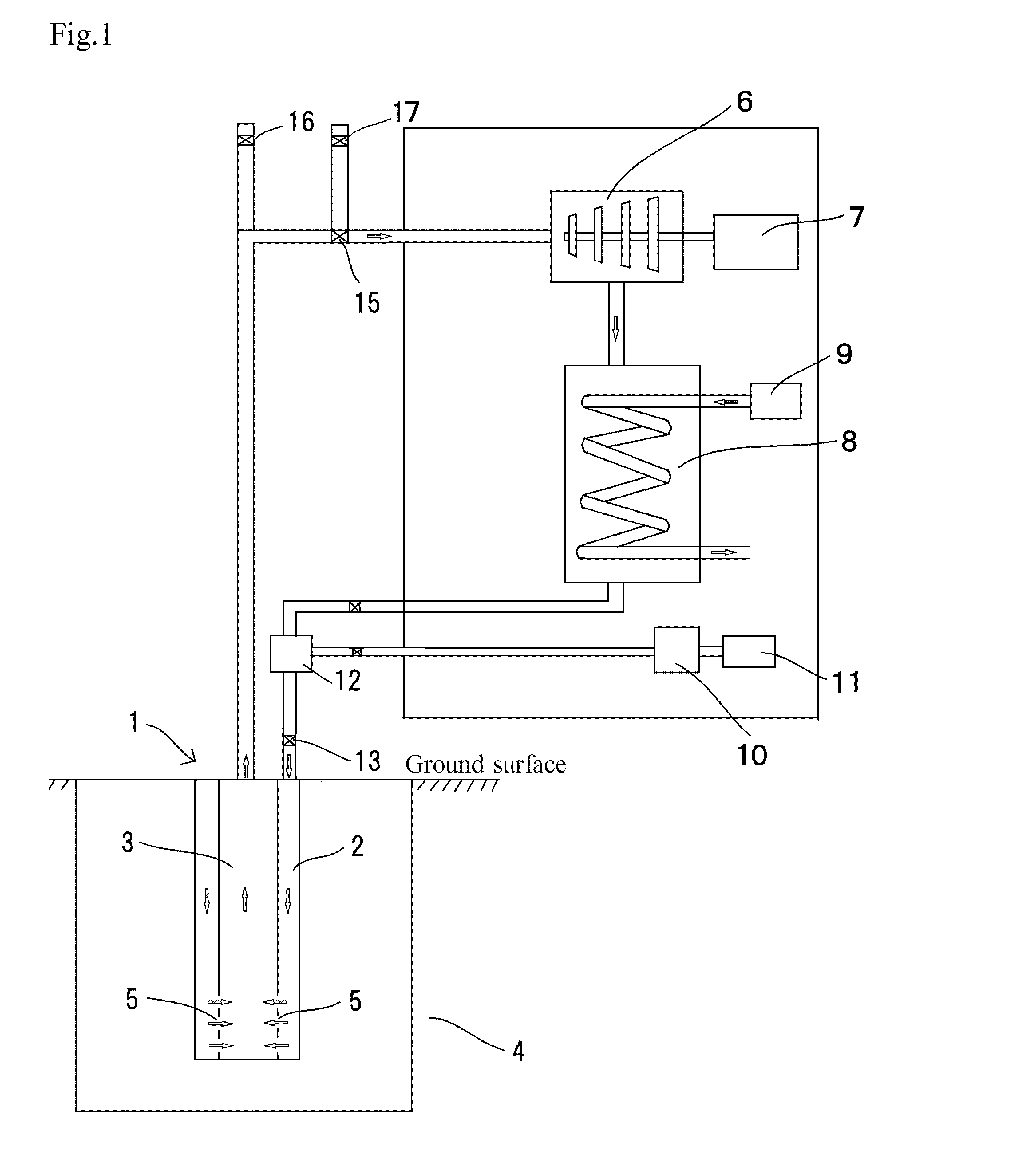 Boiling-water geothermal heat exchanger and boiling-water geothermal power generation equipment