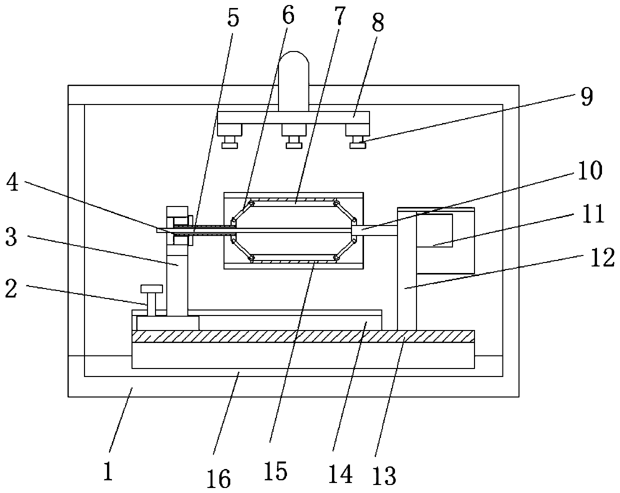 Paint spraying device for pump component machining