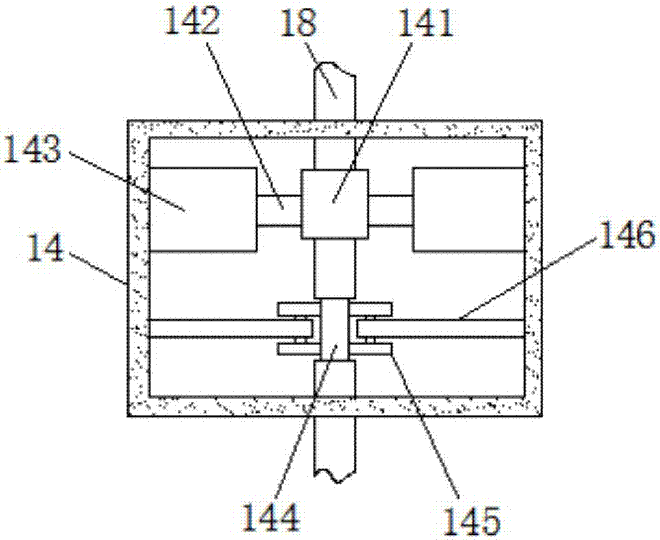 Mechanical stirring device for buildings