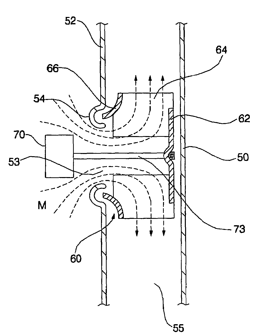 Blowing apparatus for refrigerators