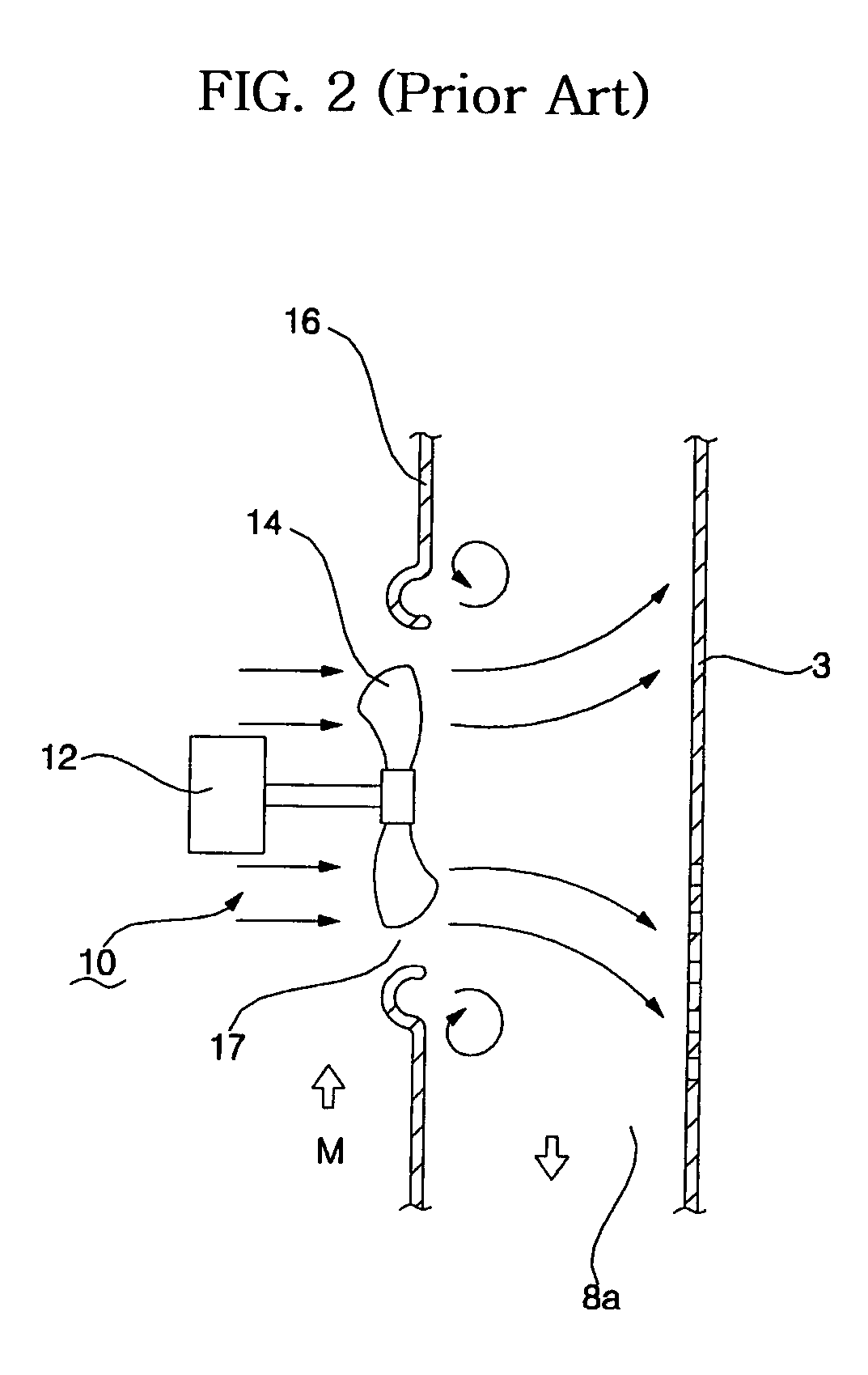 Blowing apparatus for refrigerators