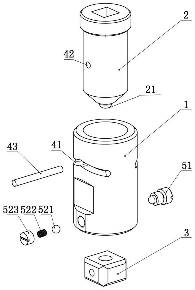 Mounting and dismounting device of double-end stud and method for mounting and dismounting double-end stud