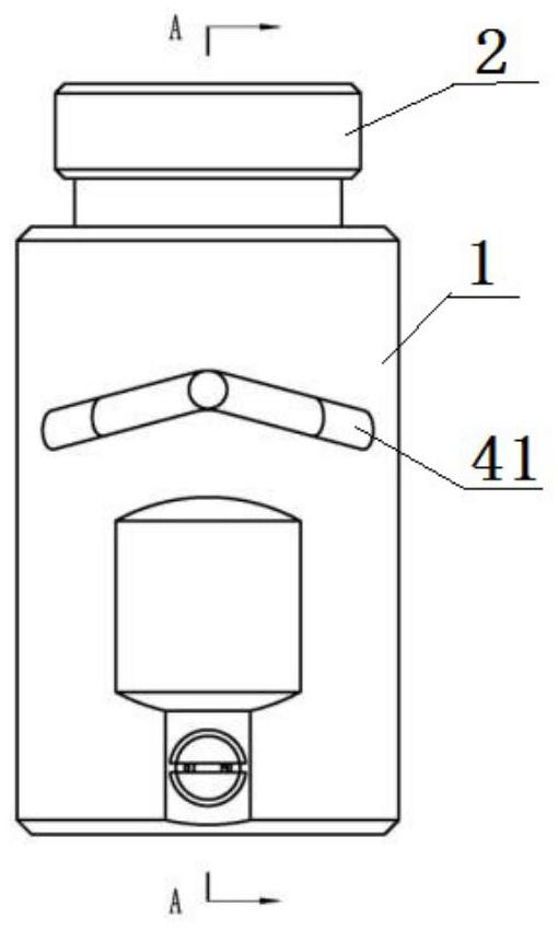 Mounting and dismounting device of double-end stud and method for mounting and dismounting double-end stud