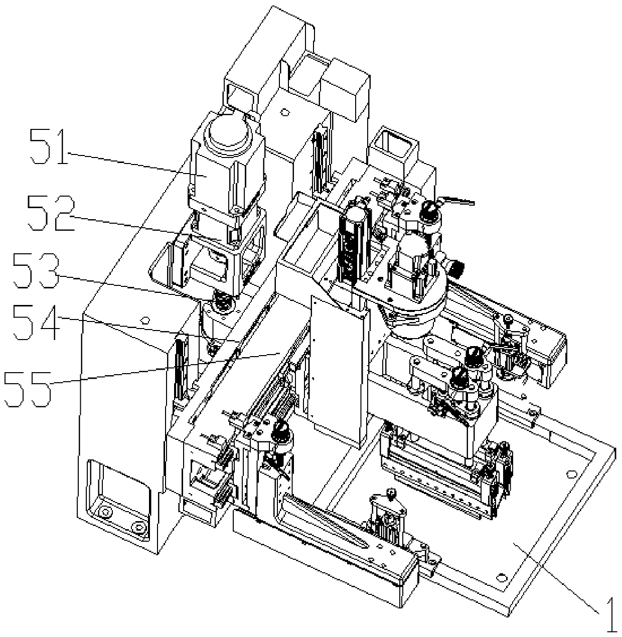 A screen printing machine for mobile phone touch screen printing