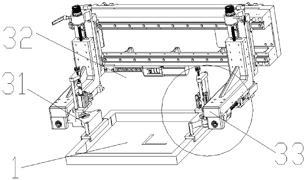 A screen printing machine for mobile phone touch screen printing