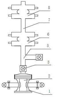 Non-well killing well mouth operation process and equipment of injection-production integrated thermal production process