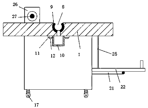 Rust removal assembly for engineering technical service