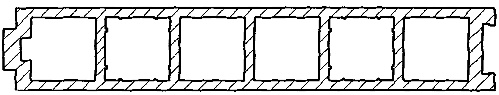 Wood plastic substrate of highway noise barrier