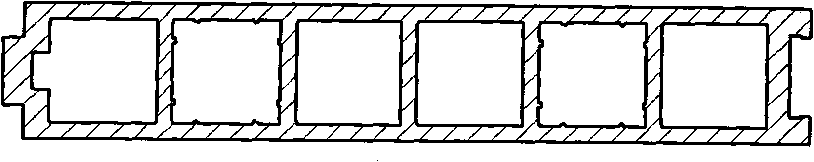 Wood plastic substrate of highway noise barrier