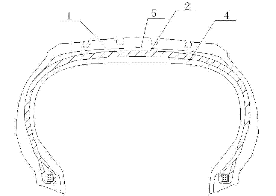 Anti-puncturing tyre and preparation method thereof