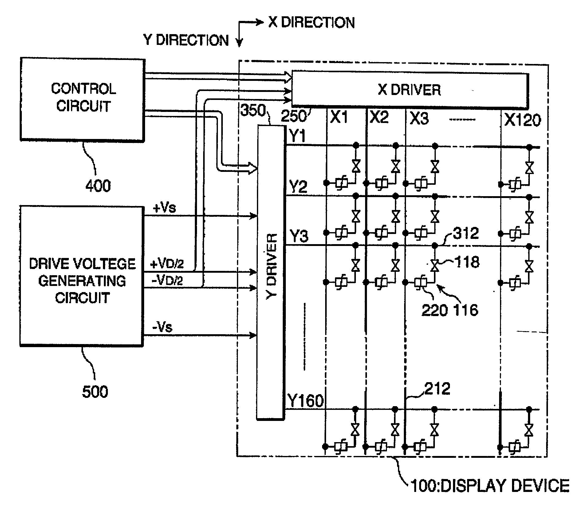 Display device, drive circuit thereof, driving method therefor, and electronic equipment