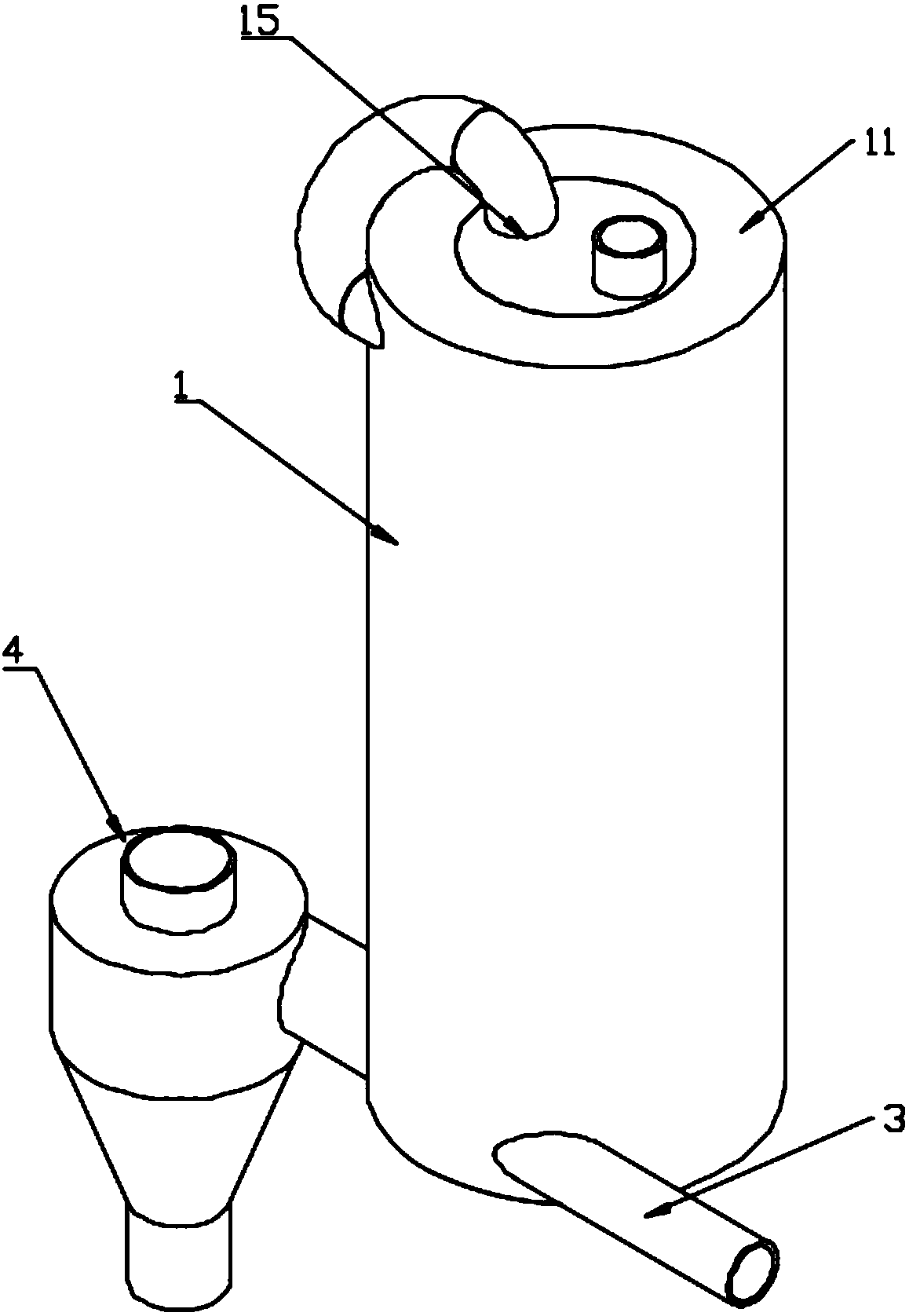 A negative pressure ignition separation device