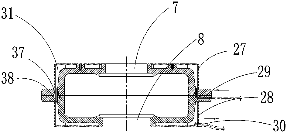 Single-mold engineering tire shaping vulcanizing machine and engineering tire vulcanizing method