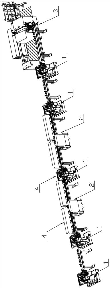 Solid wood part machining production line