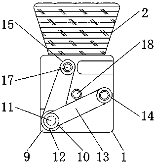 Rapeseed shelling device having dust removal function