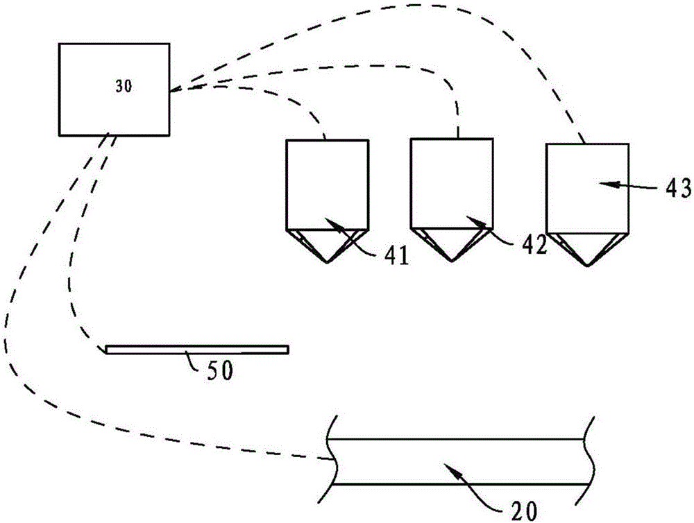 Three-dimensional printer provided with support material printing heads