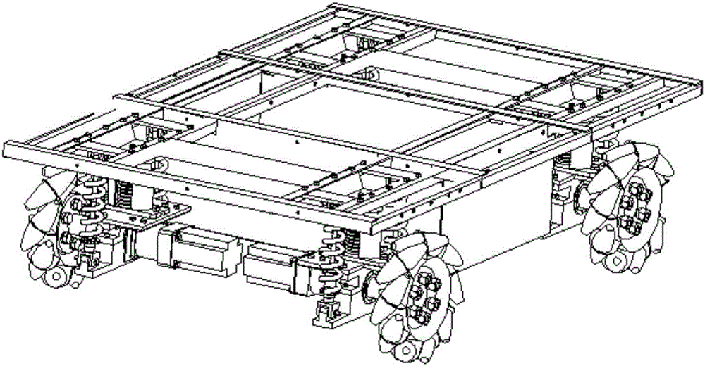 Omni-directional mobile platform with damping devices