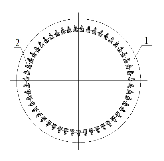 Industrial filter screen with V-shaped wires and laser processing process thereof