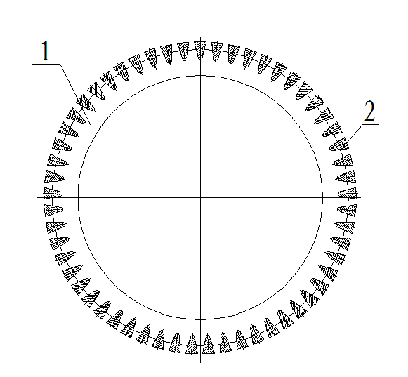 Industrial filter screen with V-shaped wires and laser processing process thereof