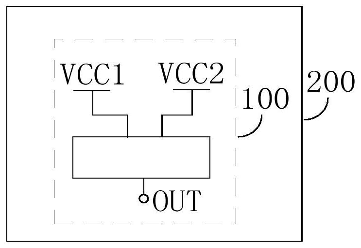 Redundant backup power supply and chips and electronic equipment