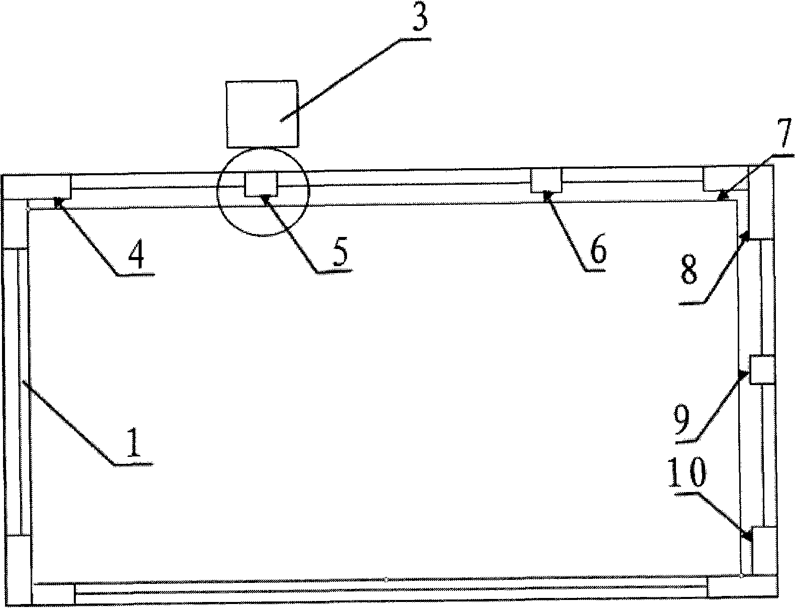 Special examination tools fro measuring glass edging tolerance and measurement method thereof