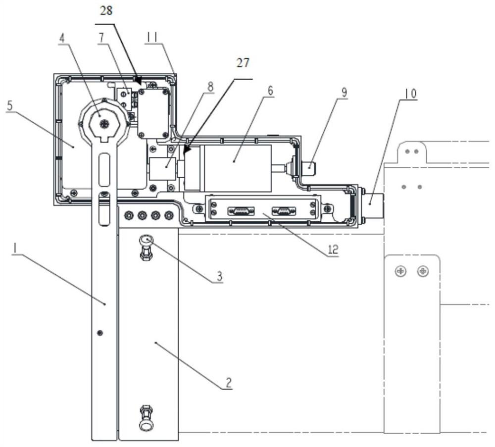 Repeatable large-angle cylinder missile cover opening and closing mechanism