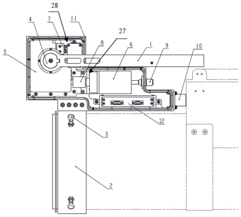 Repeatable large-angle cylinder missile cover opening and closing mechanism