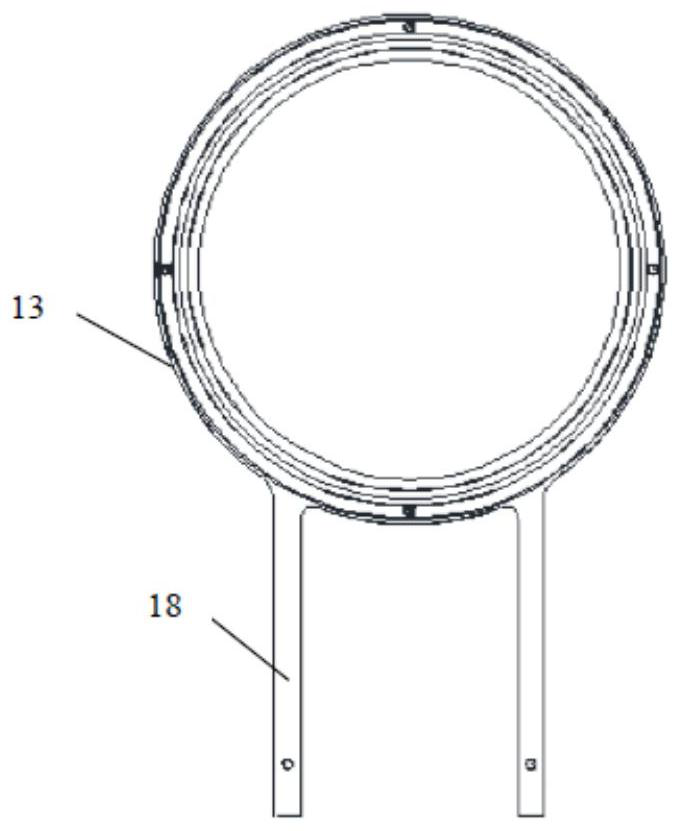 Repeatable large-angle cylinder missile cover opening and closing mechanism