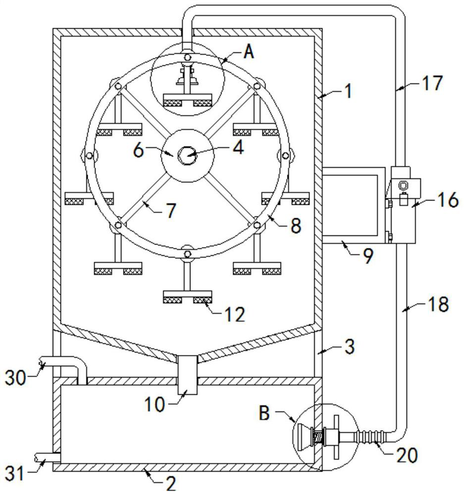 Automatic cleaning equipment for PCB (printed circuit board) film stripping