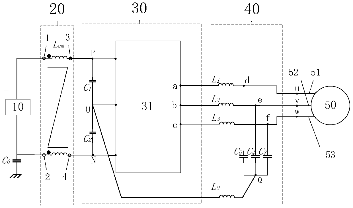 Three-phase three-level ANPC common-mode current elimination inverter system