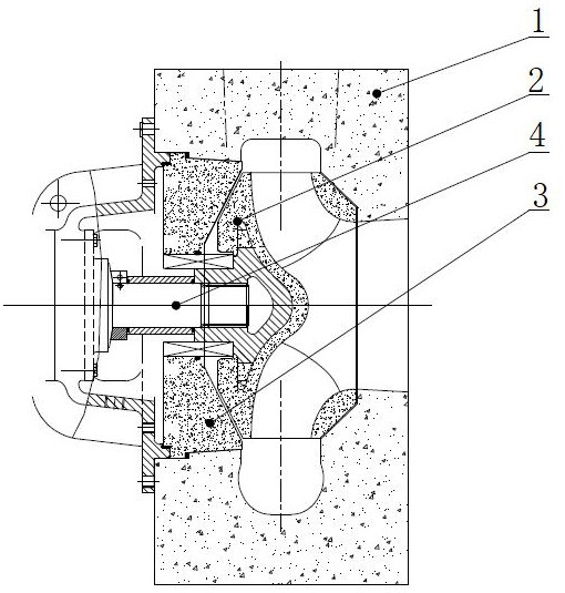 Box type composite silicon carbide ceramic pump and manufacturing method thereof