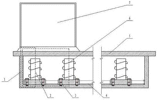 Outdoor roll screen fixing device based on electromagnet gravitation