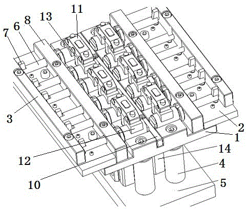 A clamping device and clamping method for shaft products