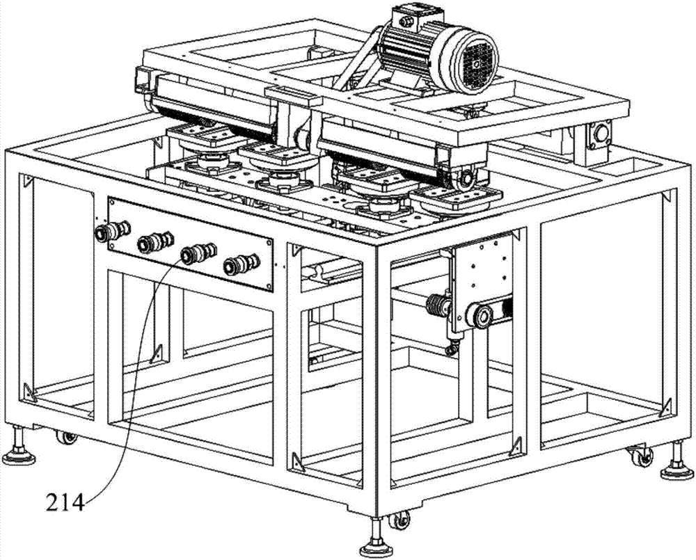 Polishing machine with 3D hook face