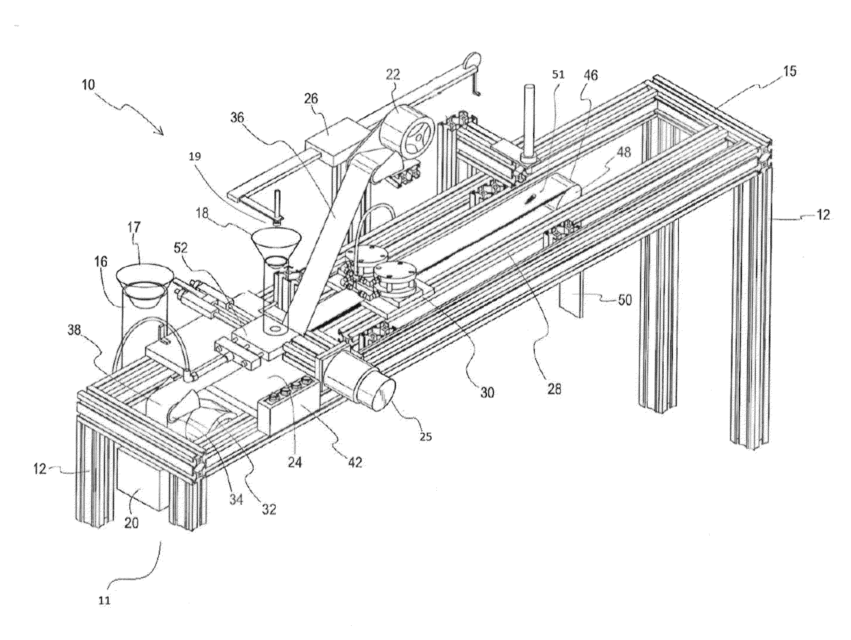 Apparatus for packaging arthropods infected with entomopathogenic nematodes