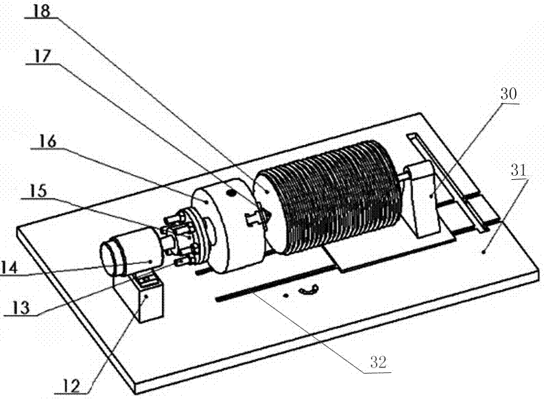 A grinding device for thread cutter tooth profile