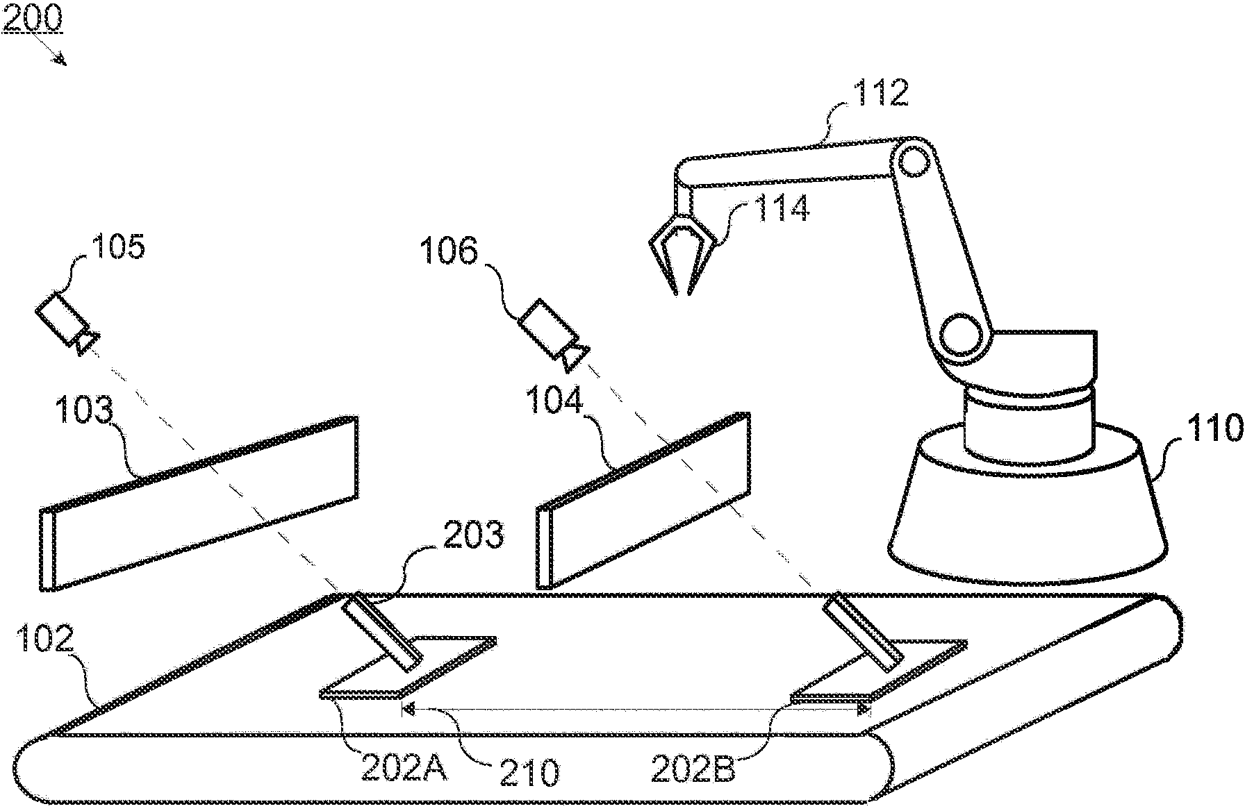 Method for invalidating sensor measurements after a picking action in a robot system