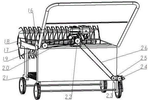 Self-propelled windrower for panax notoginseng stalks