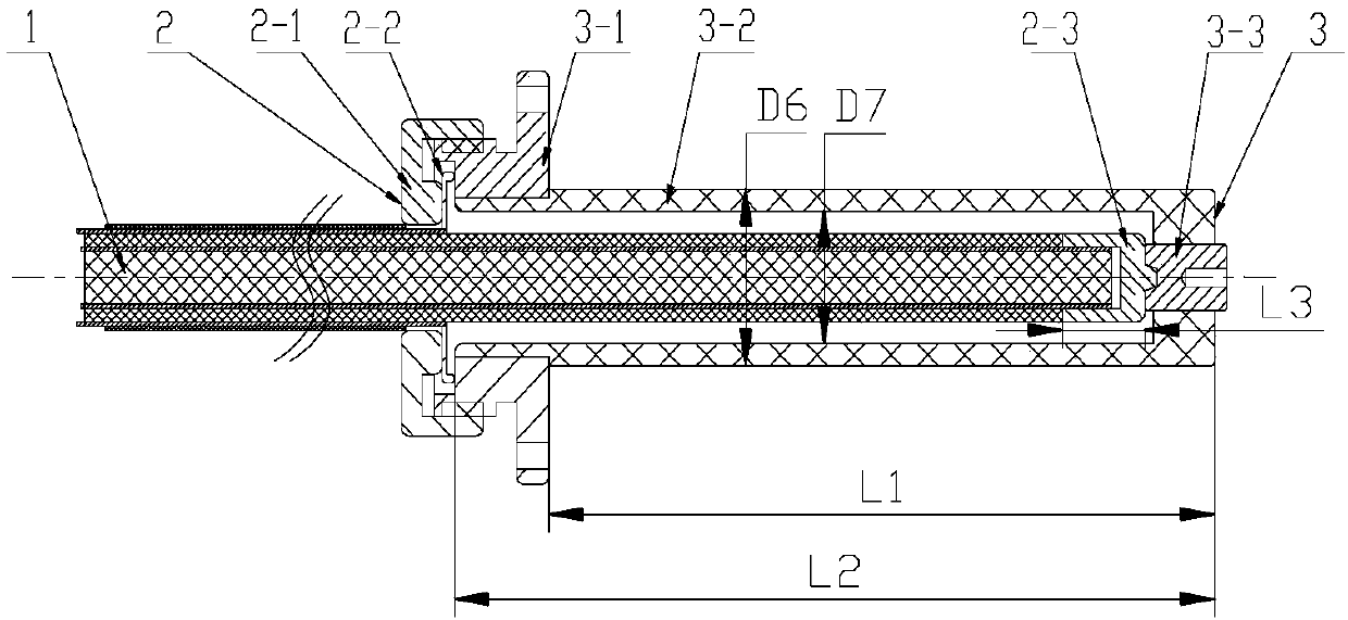 High-voltage coaxial cable joint