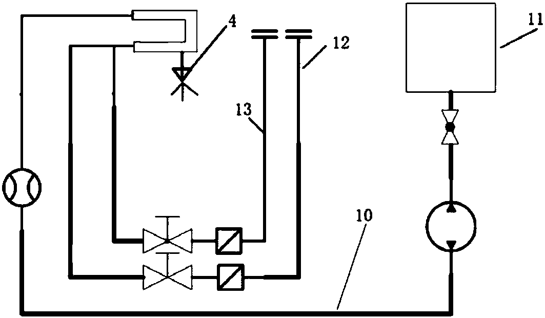 Double nozzle atomization offline detection adjustment apparatus and detection adjustment method