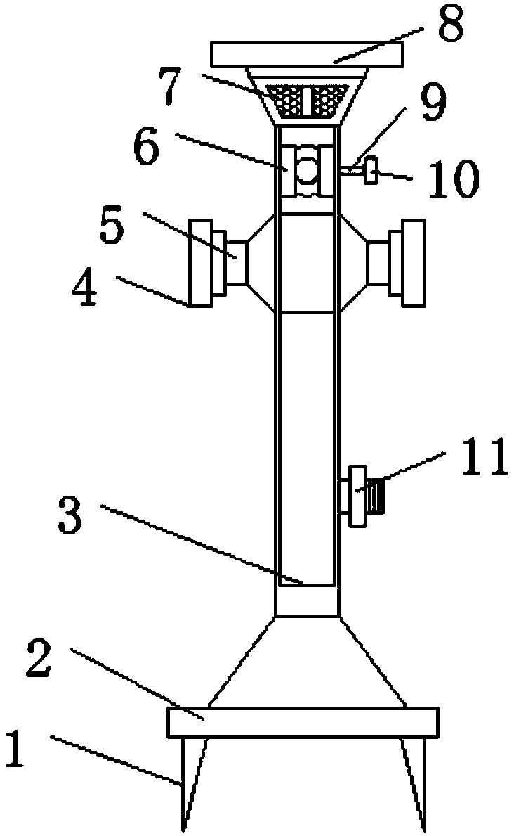 Agricultural irrigation device used for rice planting