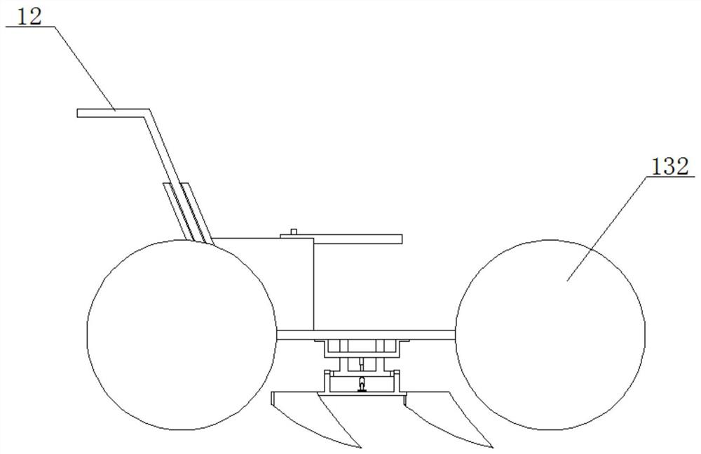 Semi-automatic skin soil turning equipment for cutting ring soil sampling